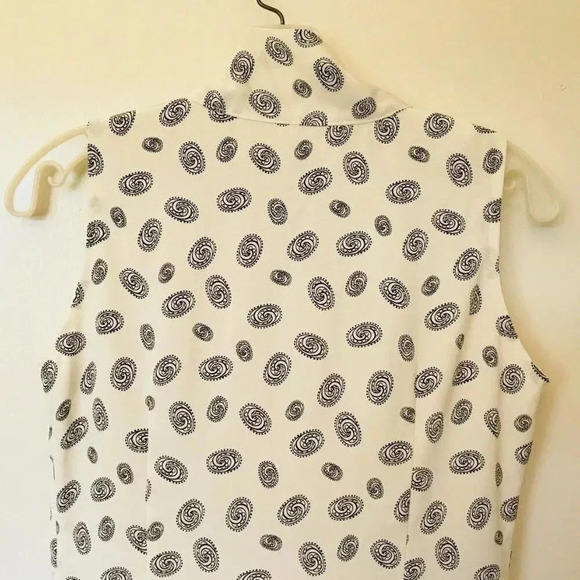 DUSA Women Fully Lined Sleeveless Knee Length Geometric Shapes Dress Size Medium - Picture 6 of 8